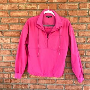 Thrive Societe Women’s  1/2 Zip Jacket, pink, L